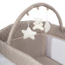 Кровать-манеж Indigo BON-BON TOY c маятником, (2 уровня)