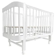 Кроватка-трансформер Indigo ITALIANO BABY (продольный маятник+колеса)